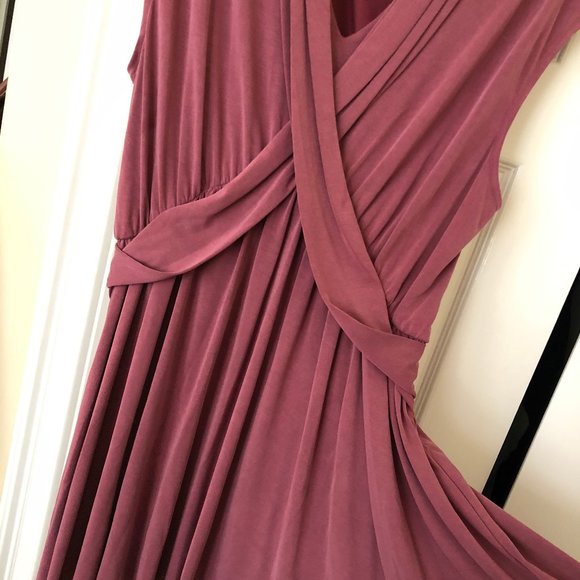 Free People Mauve Pink V-Neck Dress - Picture 6 of 10